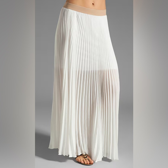 BCBG Dresses & Skirts - BCBG Estel Pleaded Maxi Skirt